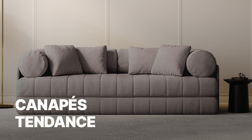 CANAPES TENDANCE en soldes chez BAZARCHIC
