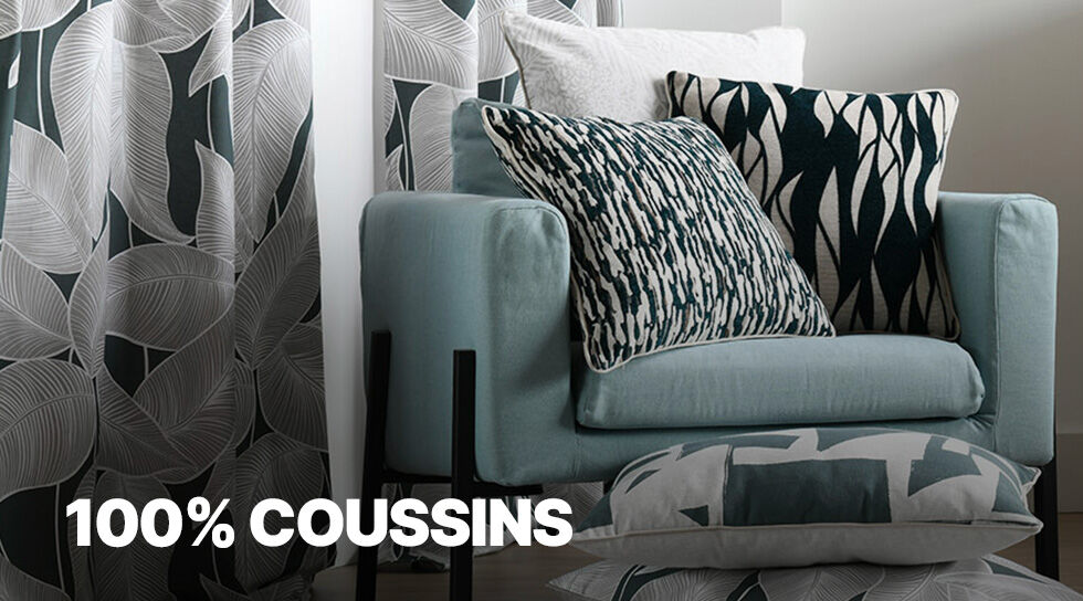 100% COUSSINS à super prix chez BAZARCHIC