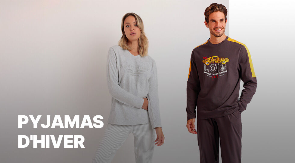 PYJAMAS D'HIVER en soldes sur BAZARCHIC