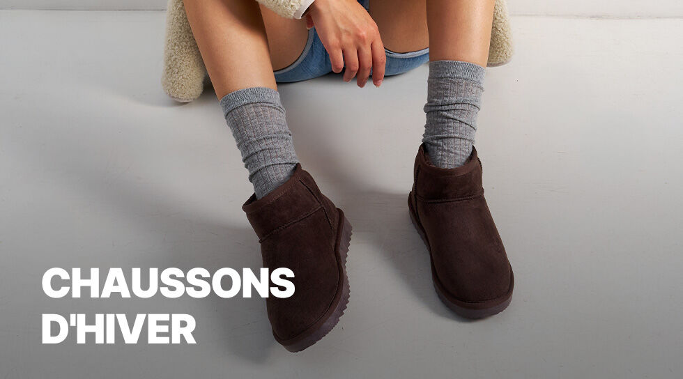 CHAUSSONS D'HIVER en vente privilège chez BAZARCHIC