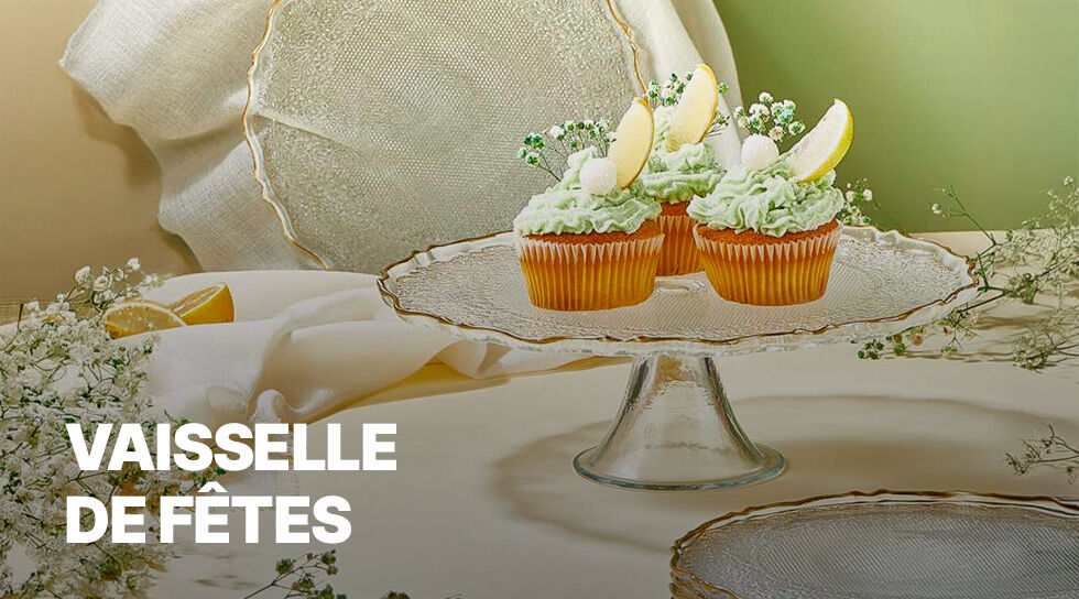 VAISSELLE DE FETES en vente flash chez BAZARCHIC