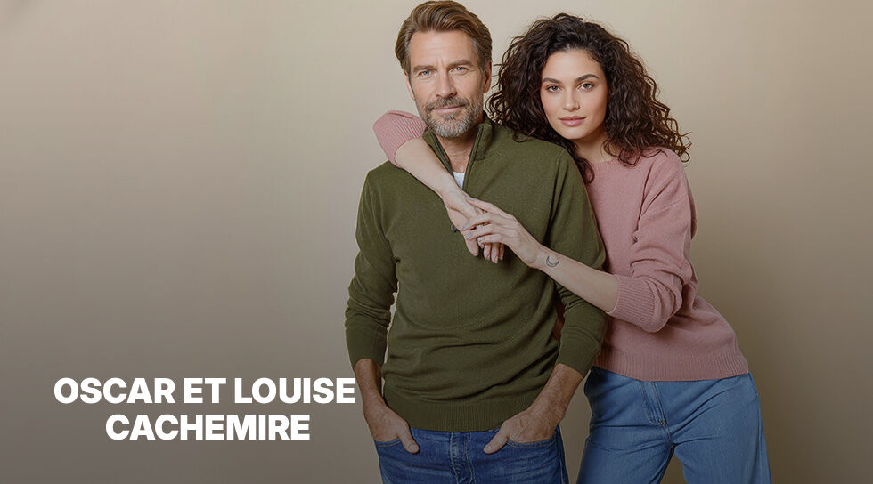 OSCAR ET LOUISE CACHEMIRE en vente privilège chez BAZARCHIC